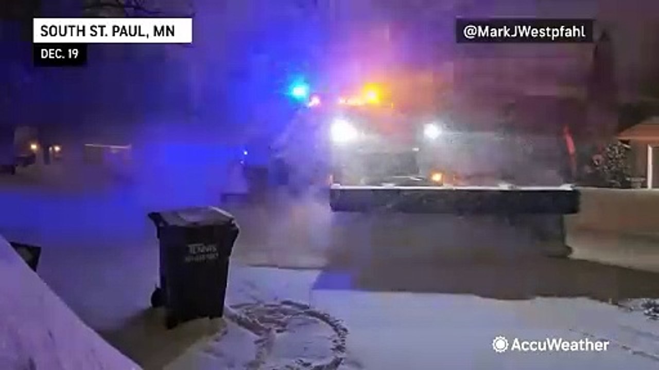 Snow blankets the Upper Midwest