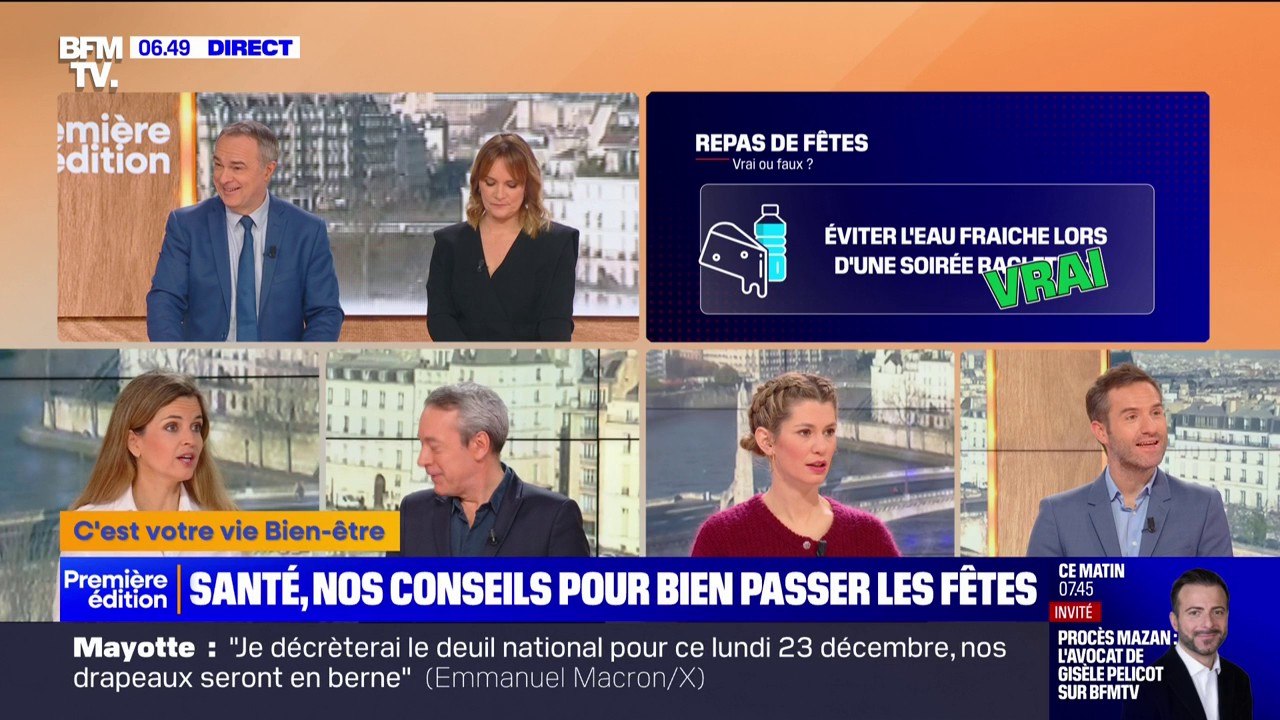 Cuillère d'huile d'olive, éviter l'eau fraîche pendant une raclette... Nos conseils santé pour bien passer les fêtes