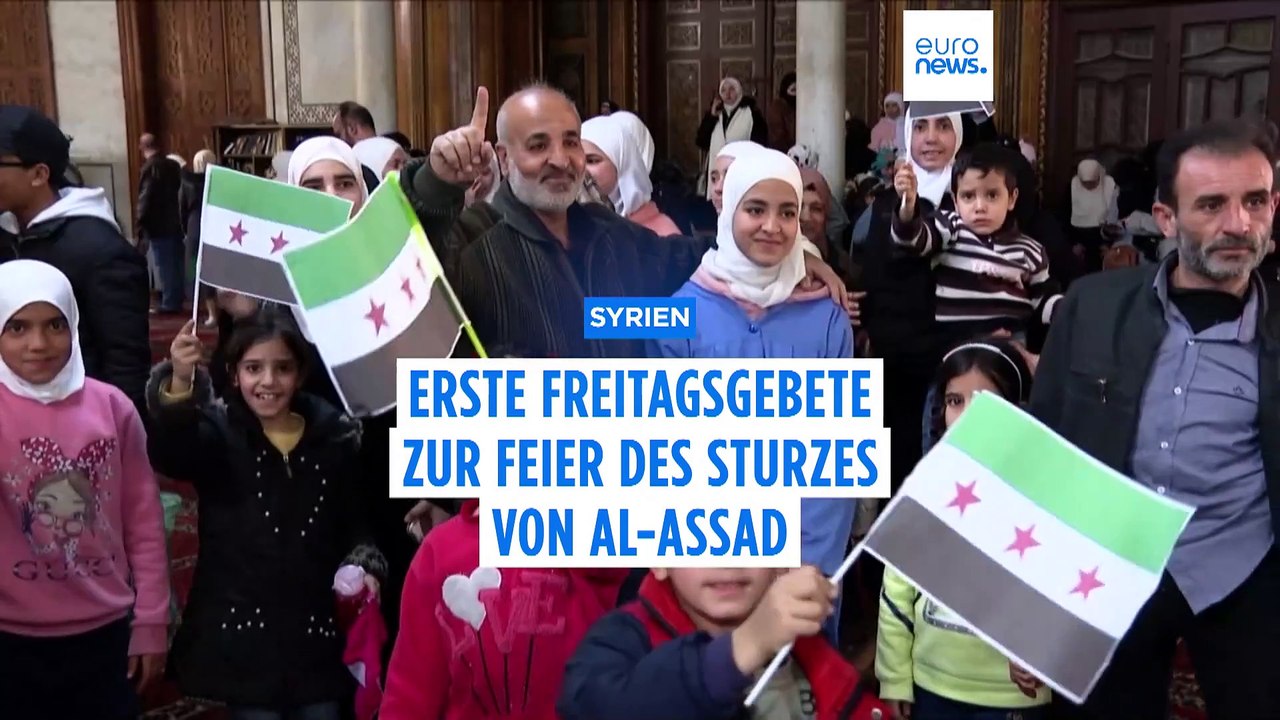 Erstes Freitagsgebet in Damaskus nach Flucht von Assad