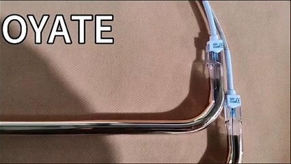 5000w gold reflected U type shortwave halogen heating lamp IR quartz heating tube