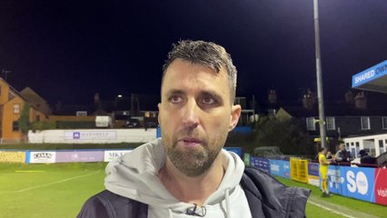 Farnham Town manager Paul Johnson post-Ascot United