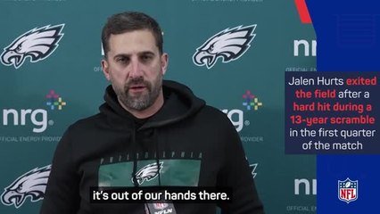 Sirianni provides Hurts update after early exit in Commanders loss