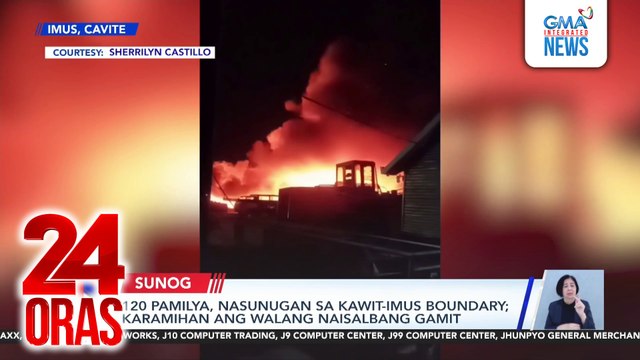 20 pamilya, nasunugan sa Kawit-Imus boundary; Karamihan ang walang naisalbang gamit | 24 Oras