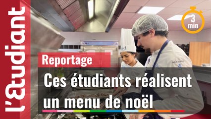 De la conception au service, des étudiants en hôtellerie-restauration dévoilent leur menu de Noël