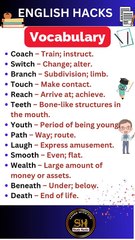 Daily use Important vocabulary words for exam 2024 23 #studyhacks123 #vocabulary #english #shorts