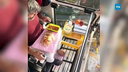 Onlarca metre yüksekte yemek: Vinç operatörü mola anlarını paylaştı