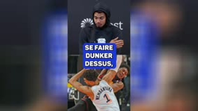 Spurs - Wembanyama : Se faire dunker dessus, ça arrive !