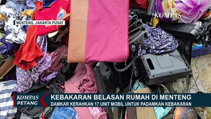 17 Unit Mobil Damkar Diterjunkan untuk Padamkan Kebakaran Permukiman Padat Penduduk di Menteng