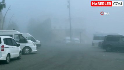 Batman'da Yoğun Sis Sürücüleri Zor Durumda Bıraktı