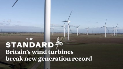 Britain’s wind turbines break new generation record for second time in a week