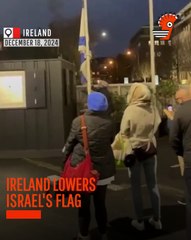 Ireland Lowers Israel's Flag