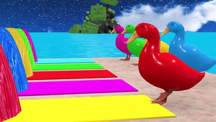 Long Slide Game With Elephant Gorilla Buffalo Hippopotamus Tiger   3d Animal Game   Funny 3d Animals