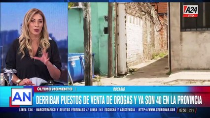 Rosario: derriban puestos de venta de drogas y ya son 40 en la provincia