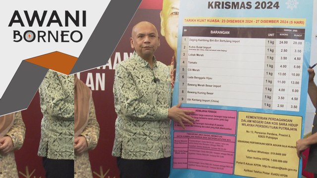 Krismas: 14 barangan di bawah skim harga maksimum