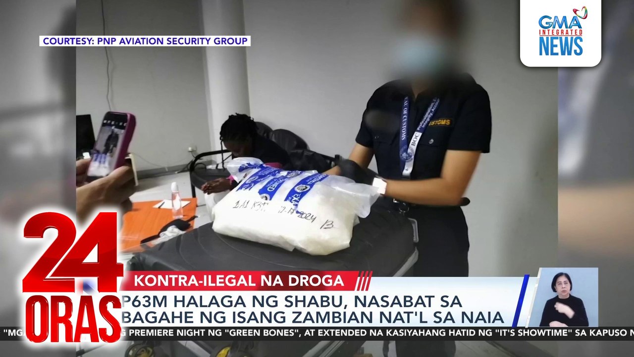 P63-M halaga ng shabu, nasabat sa bagahe ng isang Zambian national sa NAIA | 24 Oras