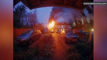 E-bike explodes and causes huge fire