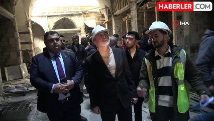 Kahramanmaraş Kapalı Çarşısı'nda Restorasyon Çalışmaları Devam Ediyor