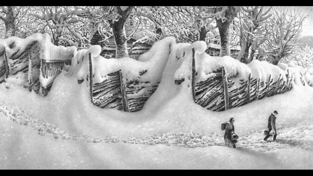 Kara Kalem ile Kar Resimleri - Guram Dolenjashvili
