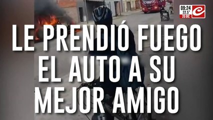 Celos incontrolables: amenazó de muerte a su ex y le prendió fuego el auto a su mejor amigo