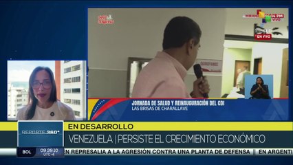 Pdte. Maduro destaca el crecimiento económico de Venezuela