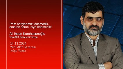 Ali Karahasanoğlu: Prim borçlarımızı ödemedik, ama bir sorun, niye ödemedik!