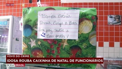 Idosa rouba caixinha de natal de funcionários em diferentes lojas no litoral de SP