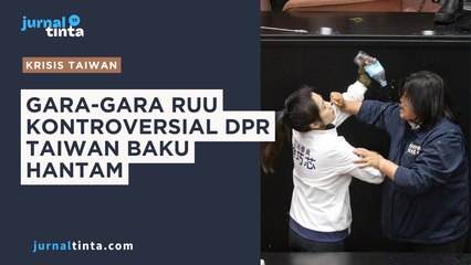 Parlemen Taiwan Panas! Politisi Adu Jotos Karena RUU Kontroversial