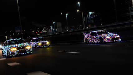 La brillante (mais interdite) idée pour transformer votre voiture en sapin de Noël