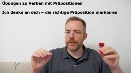 Grammatik für die Grundstufe A1-B1 – Teil 027 – Übung zu Verben mit Präpositionen