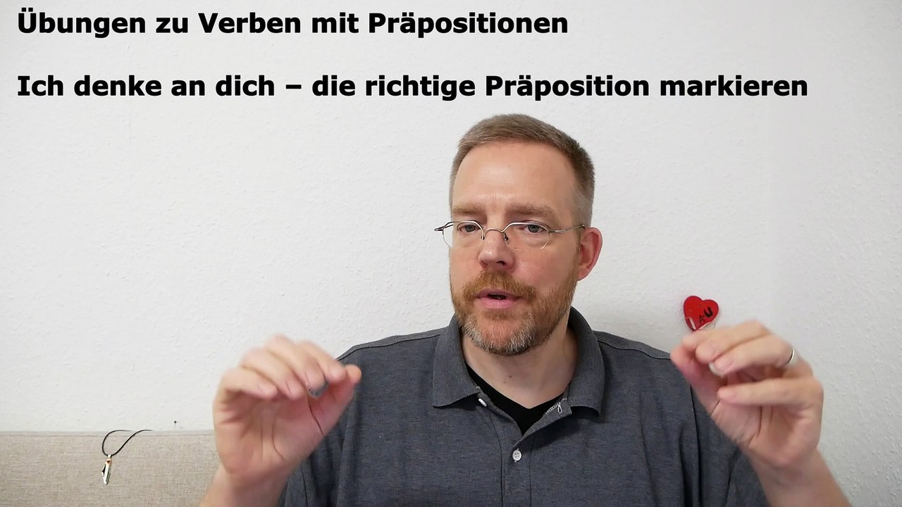 Grammatik für die Grundstufe A1-B1 – Teil 027 – Übung zu Verben mit Präpositionen