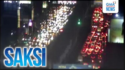 Traffic sa EDSA northbound, mula Makati City hanggang Quezon City | Saksi