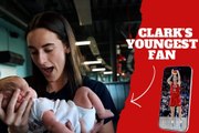 Caitlin Clark has a joyful response when she signs autographs for her youngest fans ever