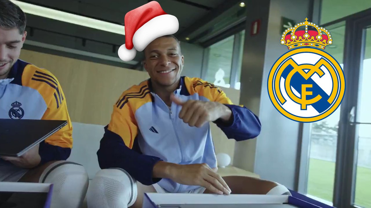Mbappé y la plantilla del Real Madrid ya recibieron a 'Santa Claus' y estos regalos les dieron