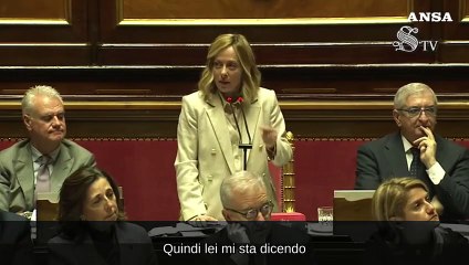 Meloni: "Pd teneva ostaggio Fitto per difendere commissario spagnolo"
