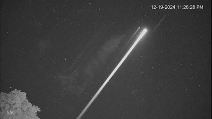 La la impresionante desintegración de un cohete chino sobre Puerto Rico