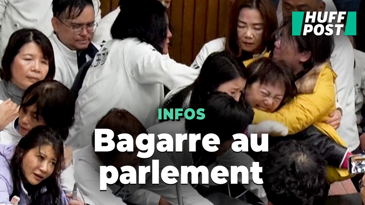 À Taïwan, des projets de loi controversés provoquent une émeute en plein Parlement