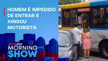 Passageiro TENTA colocar GELADEIRA em ÔNIBUS cheio no RJ