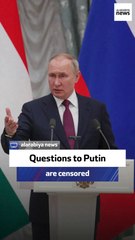 Questions to Putin are censored