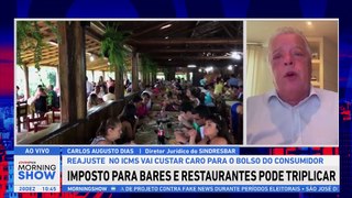 ICMS para bares e restaurantes pode TRIPLICAR; diretor do Sindresbar DETALHA