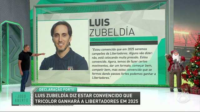 Zubeldía crava título no São Paulo: ‘Estou convencido que em 2025 seremos campeões da Libertadores’