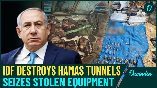 IDF Demolishes 5 Miles of Hamas Tunnels in Gaza, Seizes Stolen Equipment & Weapons| WATCH