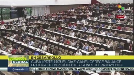 Pdte.cubano destaca la rápida acción ante eventos climáticos en el año 2024