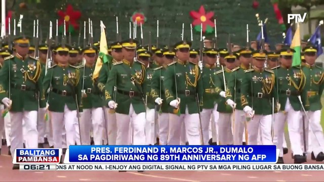 PBBM, personal na dinaluhan ang pagdiriwang ng ika-89 na anibersaryo ng AFP