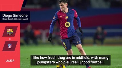 Simeone praises youthful, 'fresh' Barça midfield