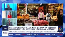 Cesta de Natal fica 7% mais barata na véspera natalina; VP da Abras analisa queda no preço