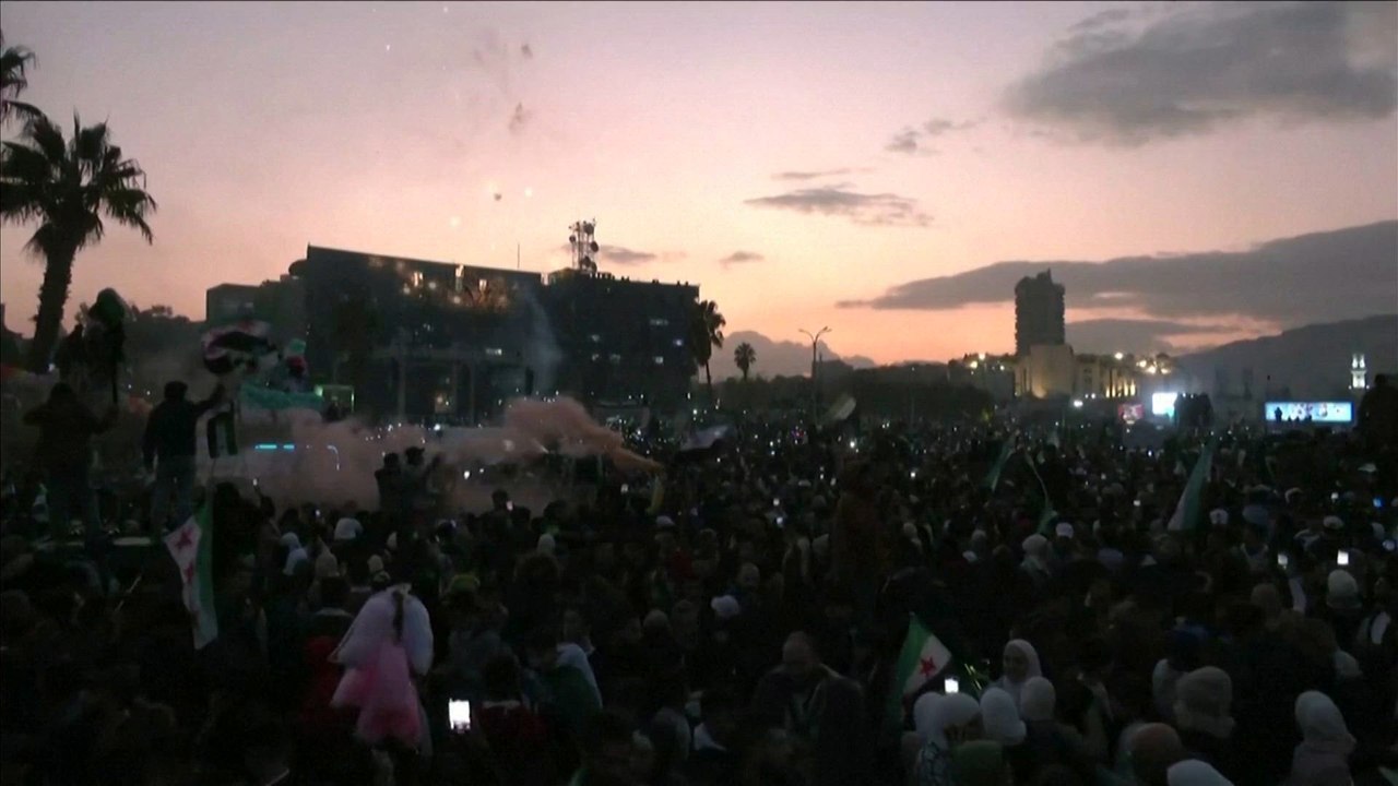 Syrians celebrate fall of Assad regime