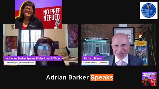 A Creative Approach to Sales Calls.Adrienne Barker speaks no prep needed guest Richard Blank Costa Ricas Call Center