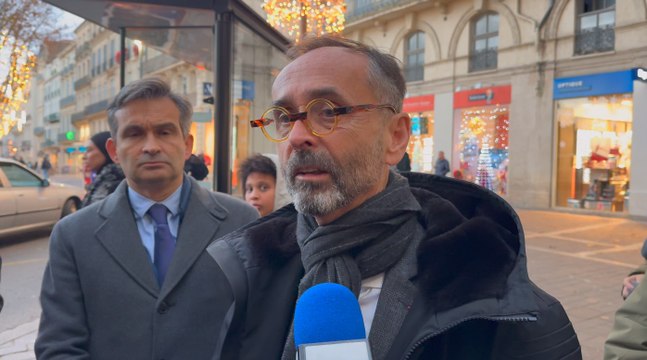 Robert Menard, maire de Béziers lors de l'opération place nette du 20 decembre 2024