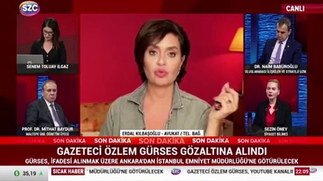 Gazeteci Özlem Gürses gözaltına alındı