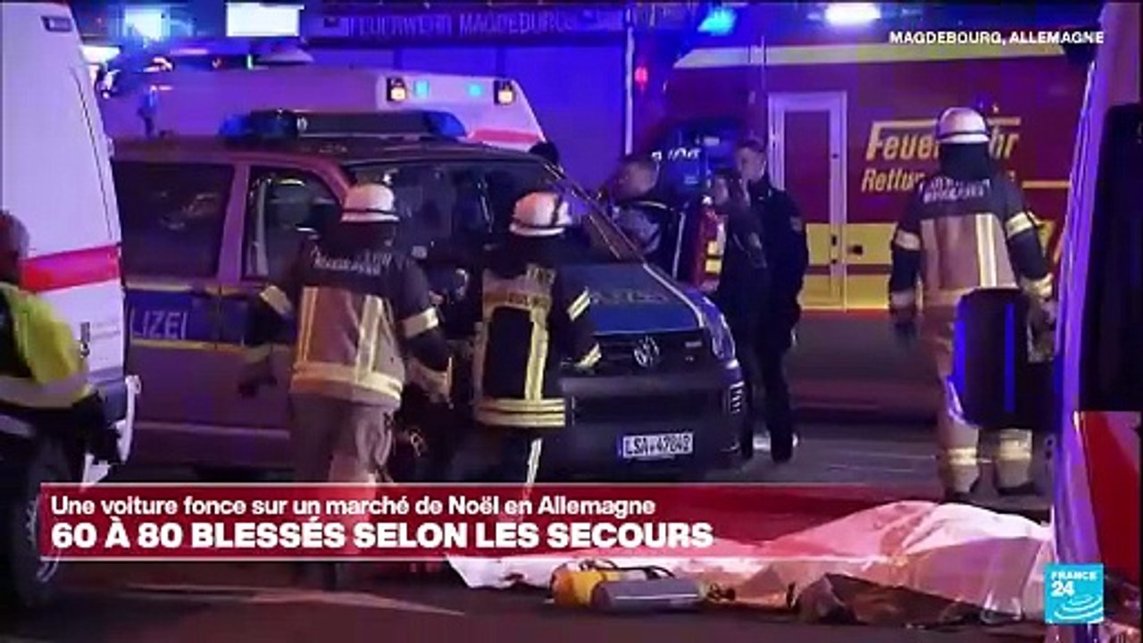 Une voiture fonce sur un marché de Noël à Magdebourg en Allemagne